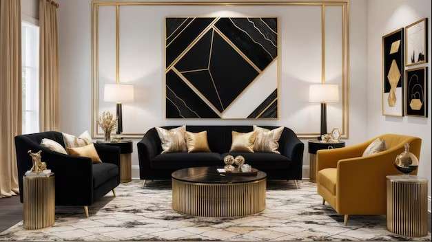 Black, White, and Gold