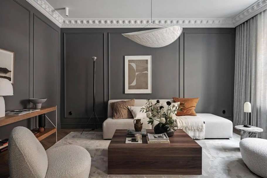 Charcoal and Cream High Contrast Drama