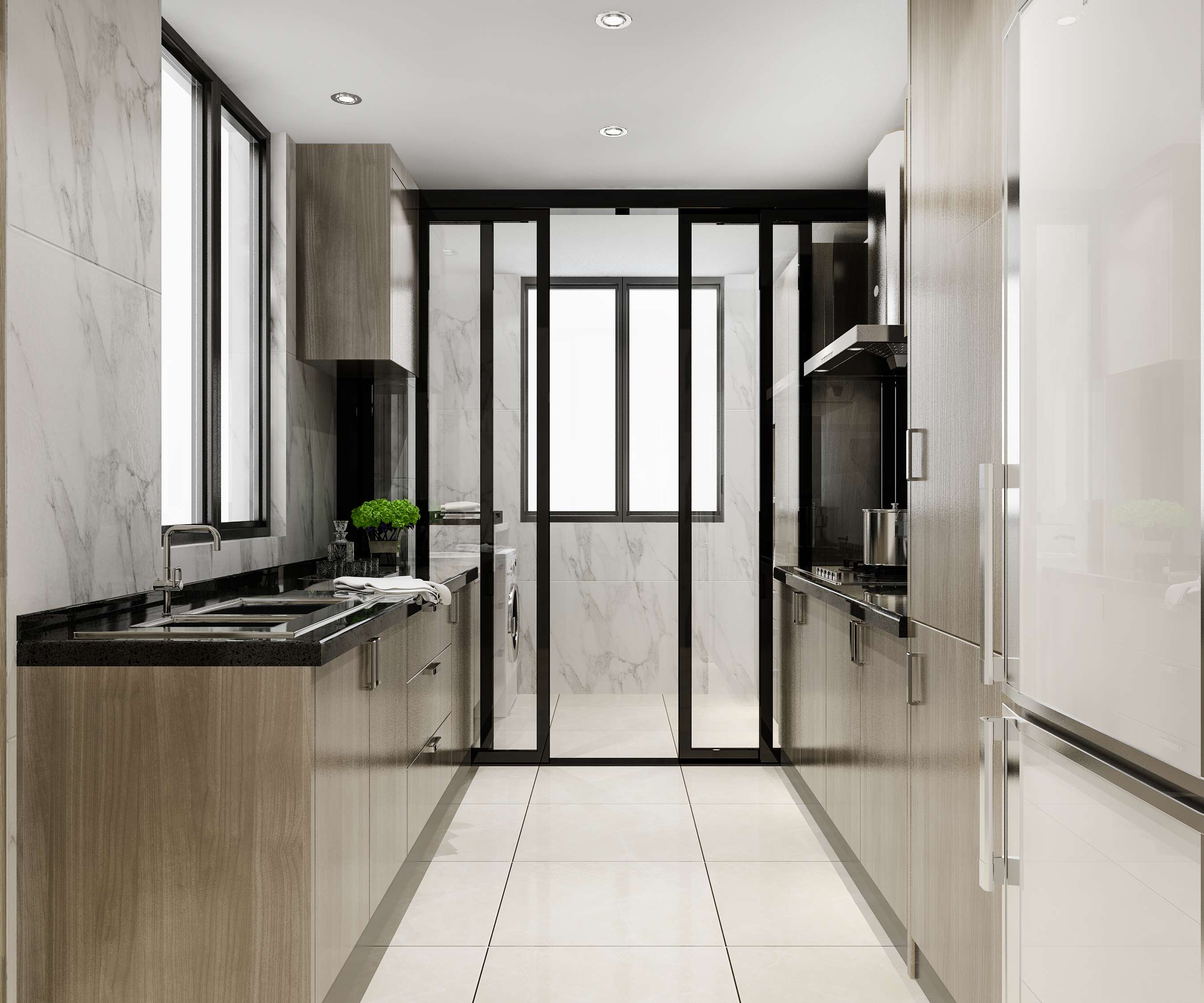 The Galley Kitchen (Parallel Kitchen)