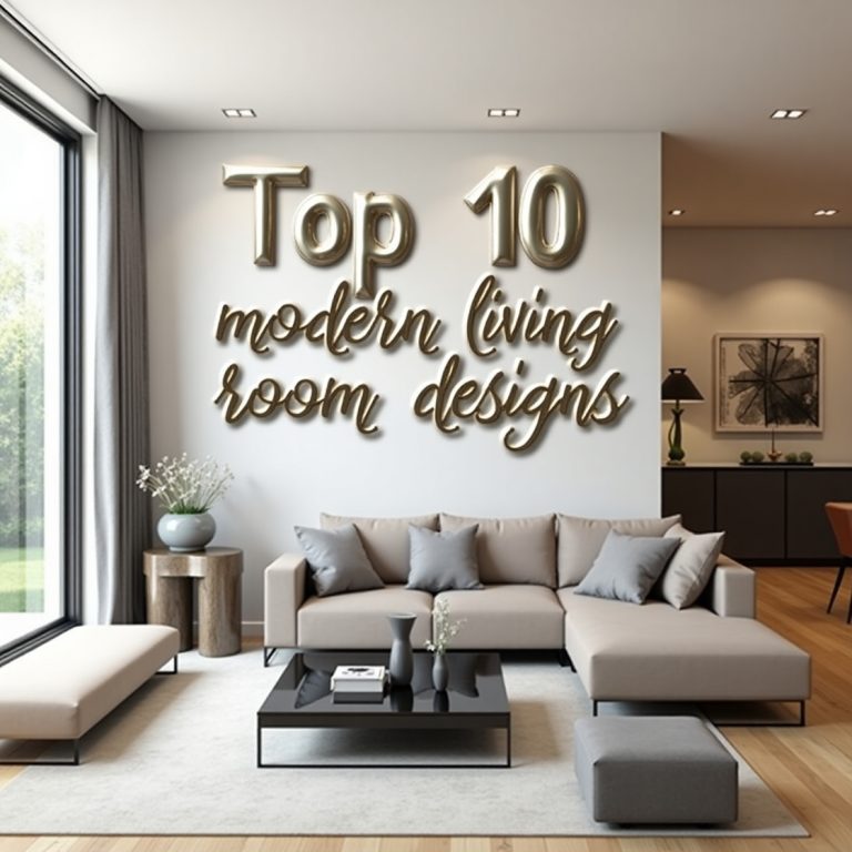 Top 10 Modern Living Room Designs to Elevate Your Home