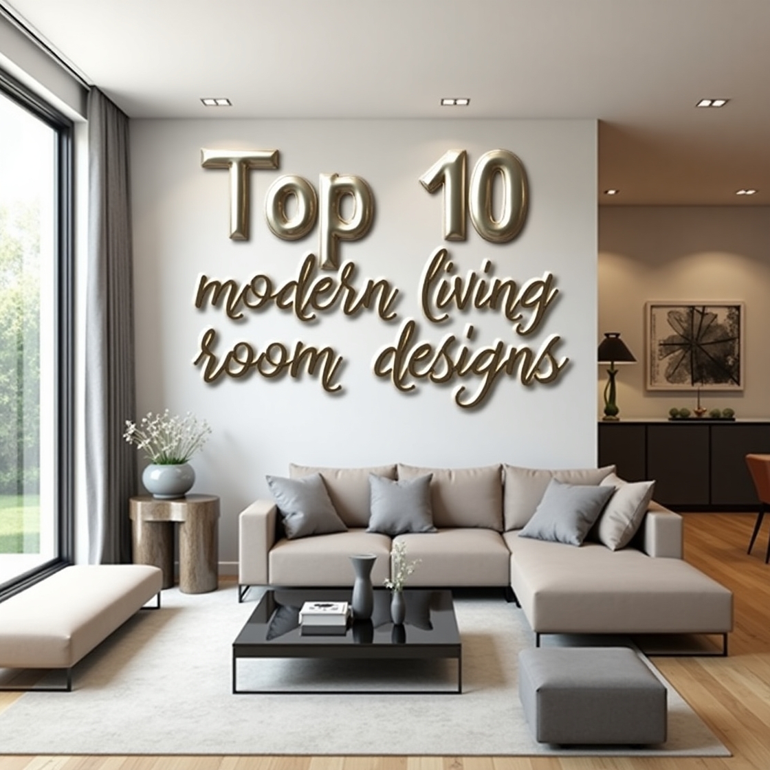 Top 10 Modern Living Room Designs to Elevate Your Home